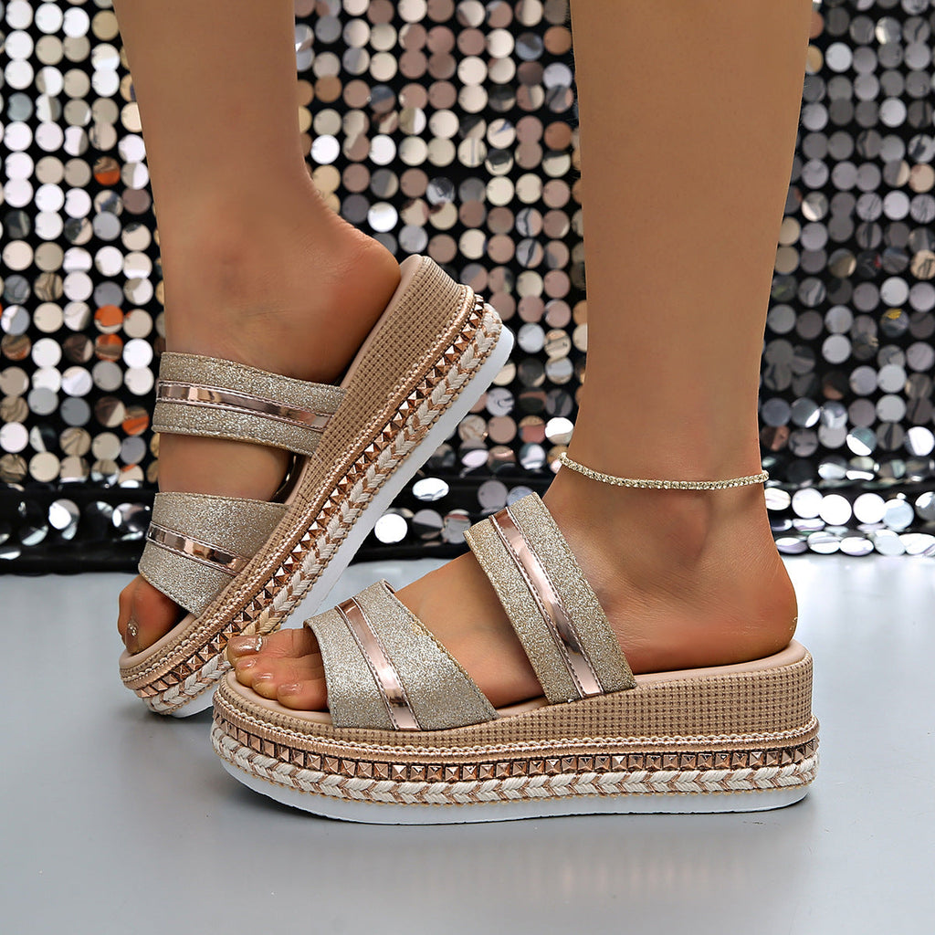 Open Toe Wedge Sandals