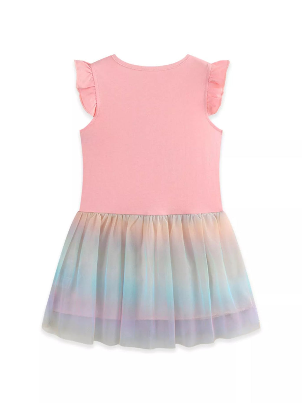 Children's Unicorn Applique Rainbow Tulle Dress