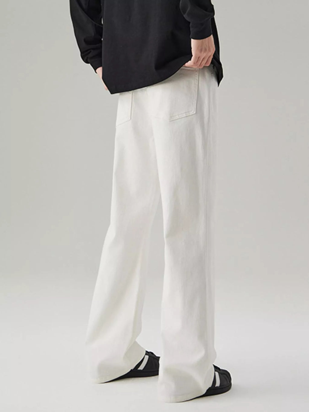 Men's Full Size Wide Leg Casual Jeans Plus Size