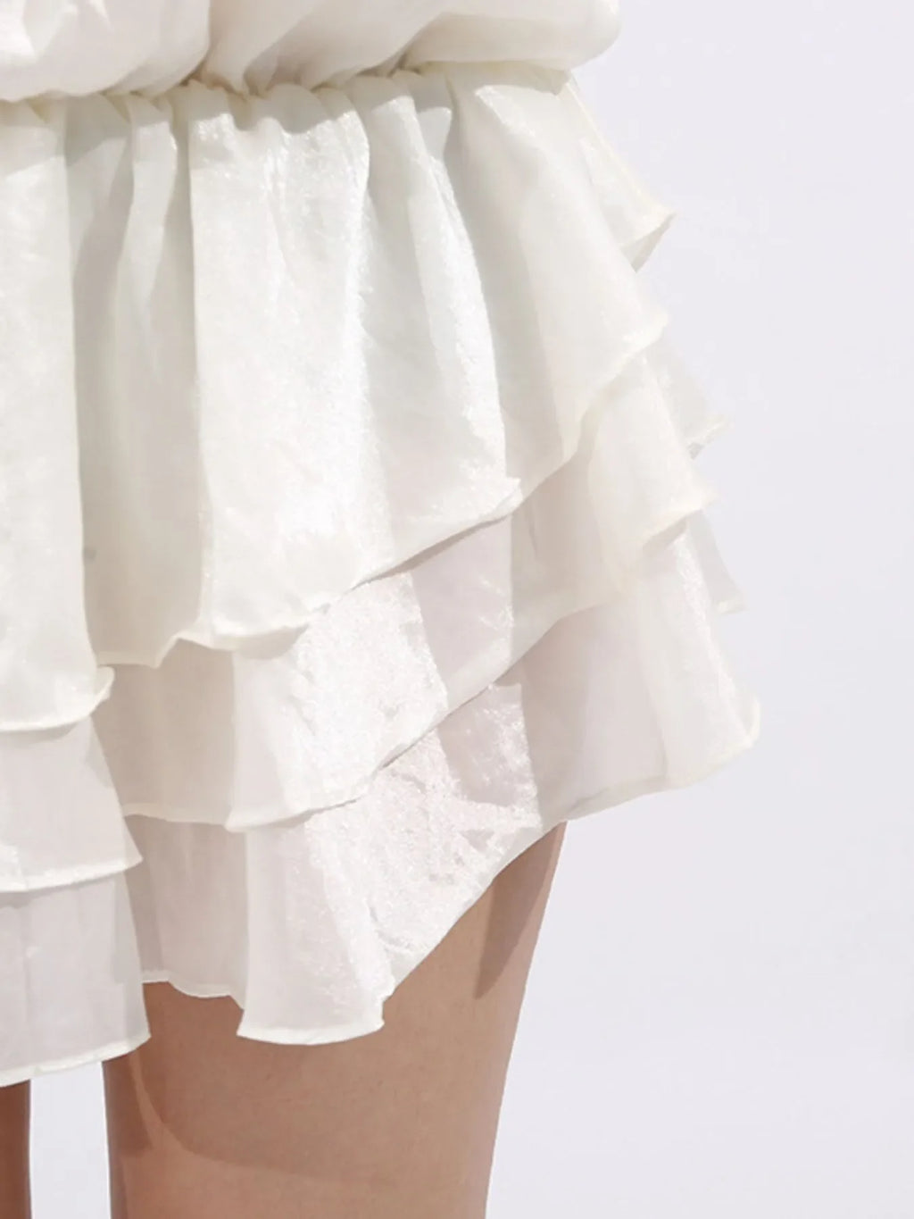 Flower Ruffled Long Sleeve Dress