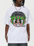 Men's Cartoon Graphic Oversized T-Shirt