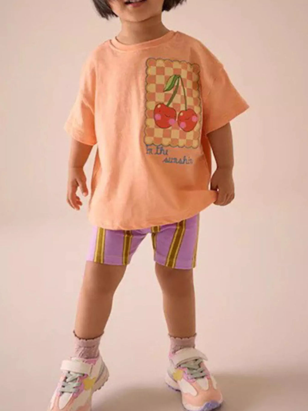 Children's Cherry Round Neck T-Shirt