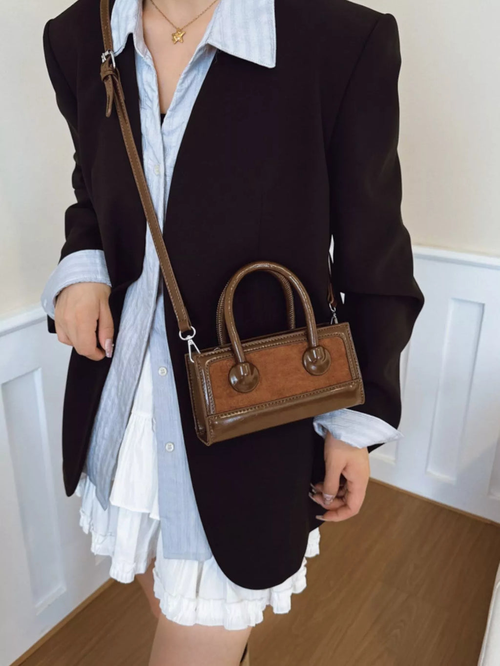 Top Handle Crossbody Bag