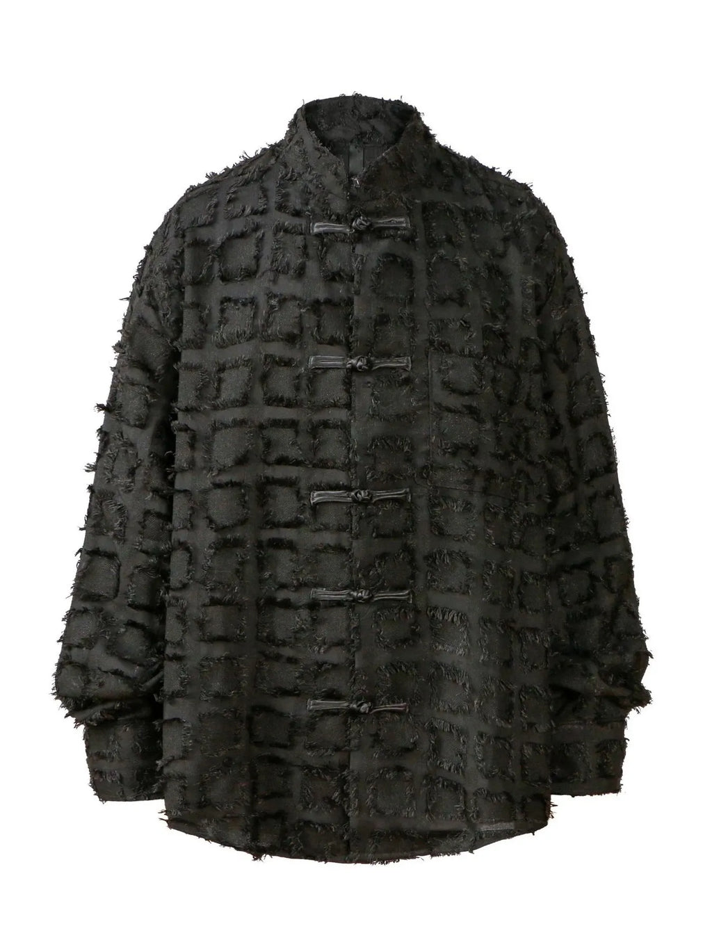 Men's Button Up Textured Oversized Shirt
