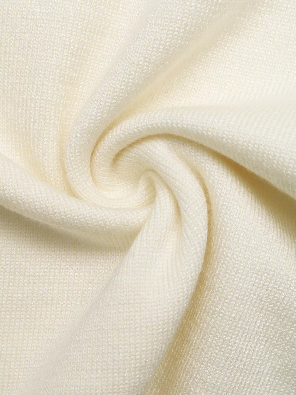 Ruffle Trim Pearl Button V-Neck Knit Top