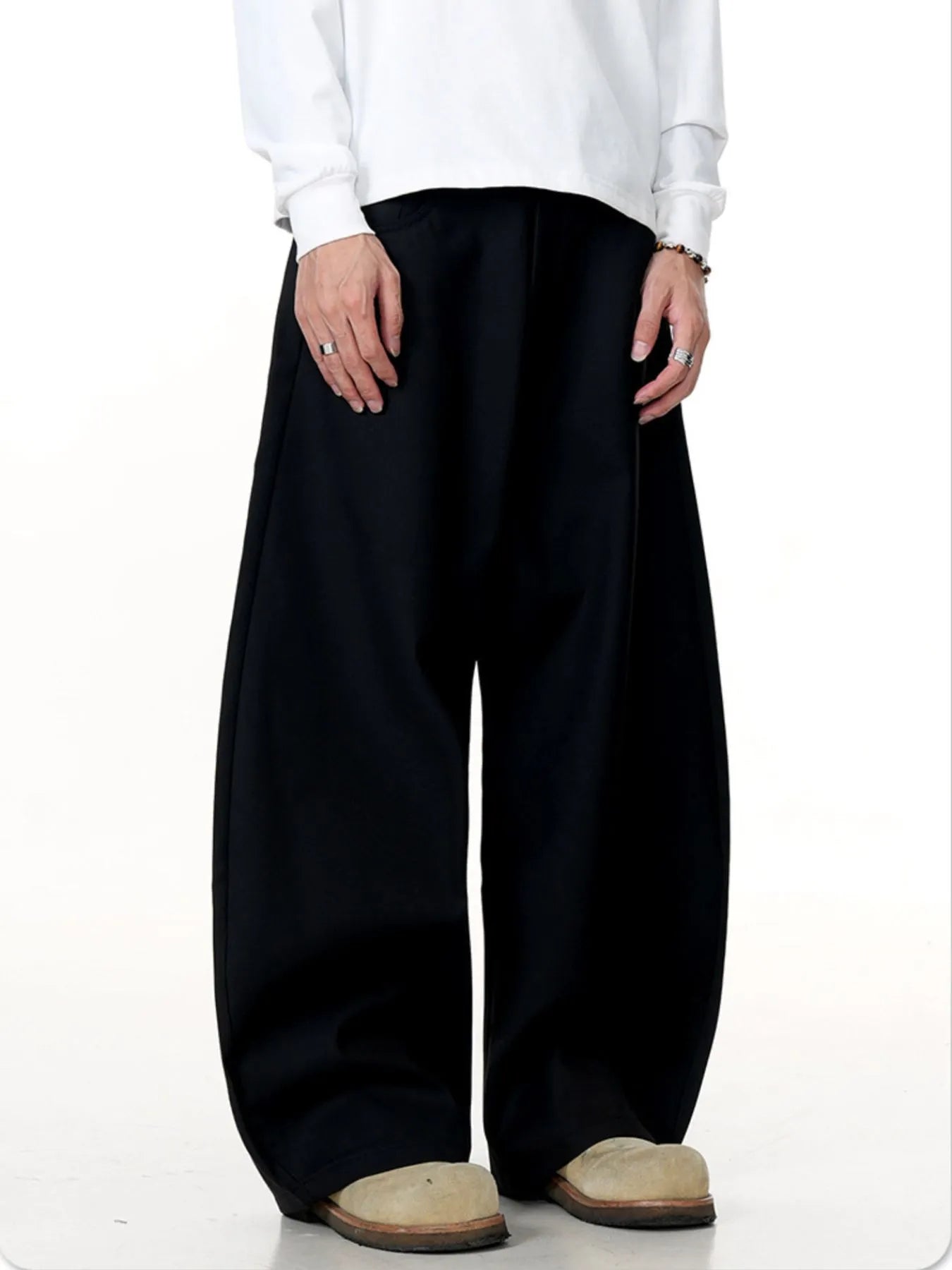 Men's Wide Leg Relaxed Fit Casual Pants
