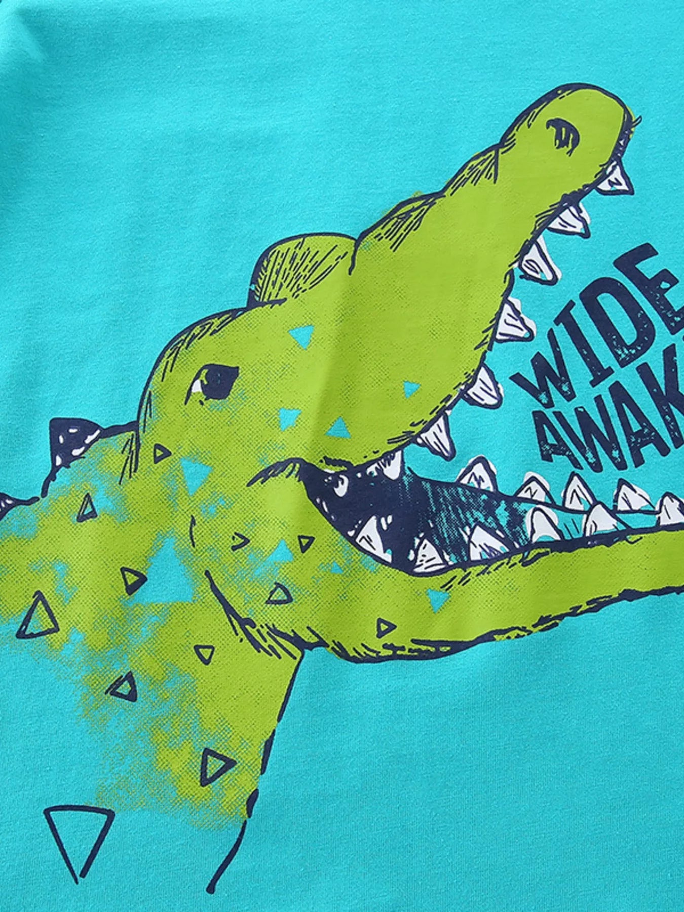 Children's Crocodile Graphic Tee and Shorts Set