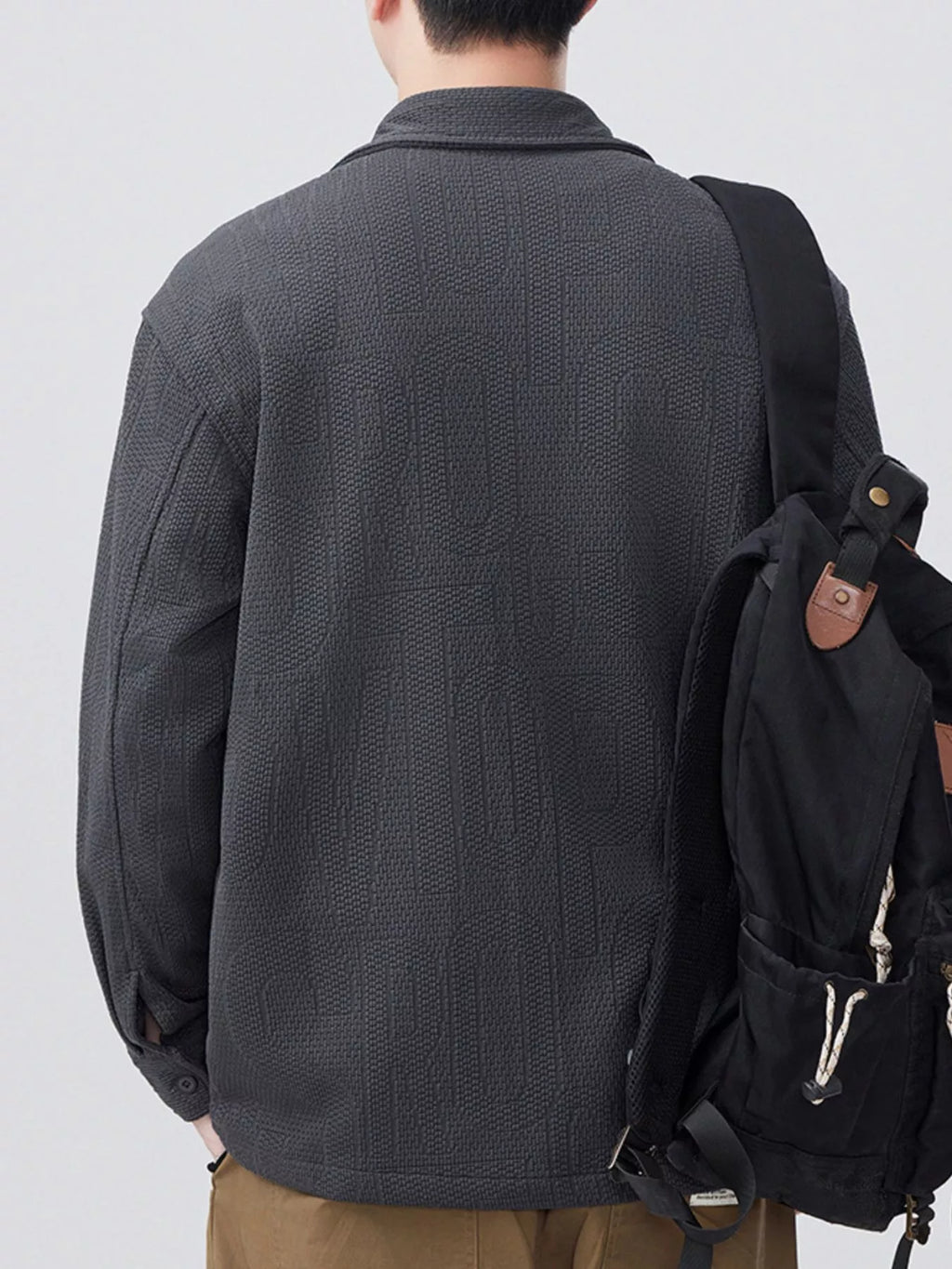 Men's Plus Size Button Up Long Sleeve Shirt