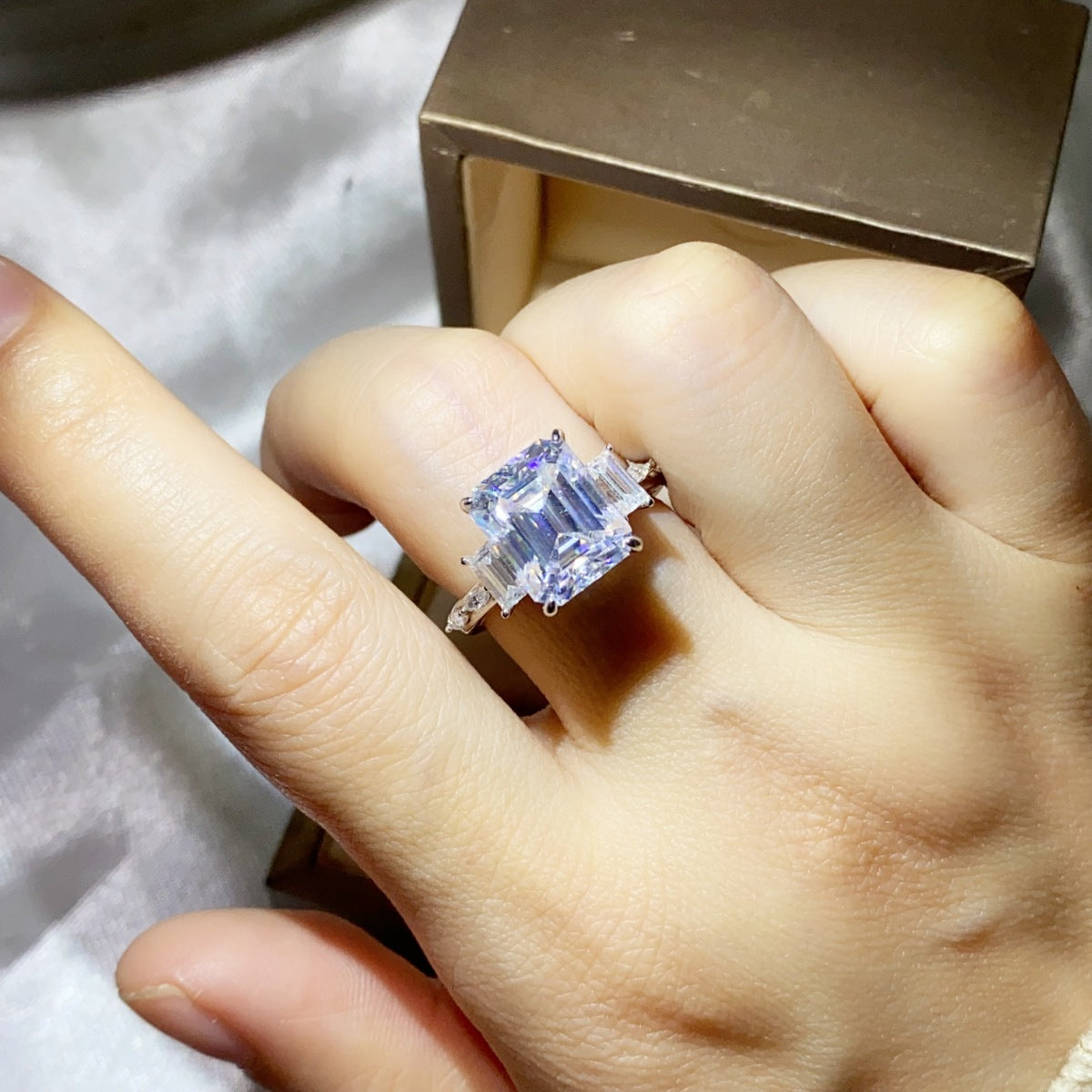 5 Carat Moissanite 925 Sterling Silver Ring