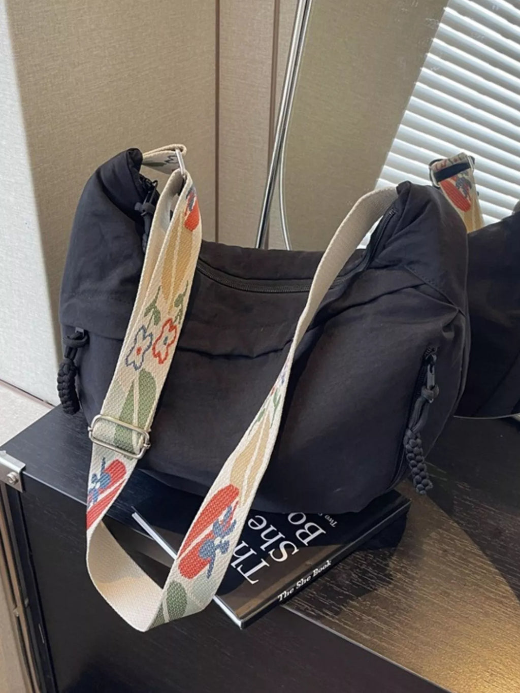 Adjustable Wide Strap Crossbody Bag