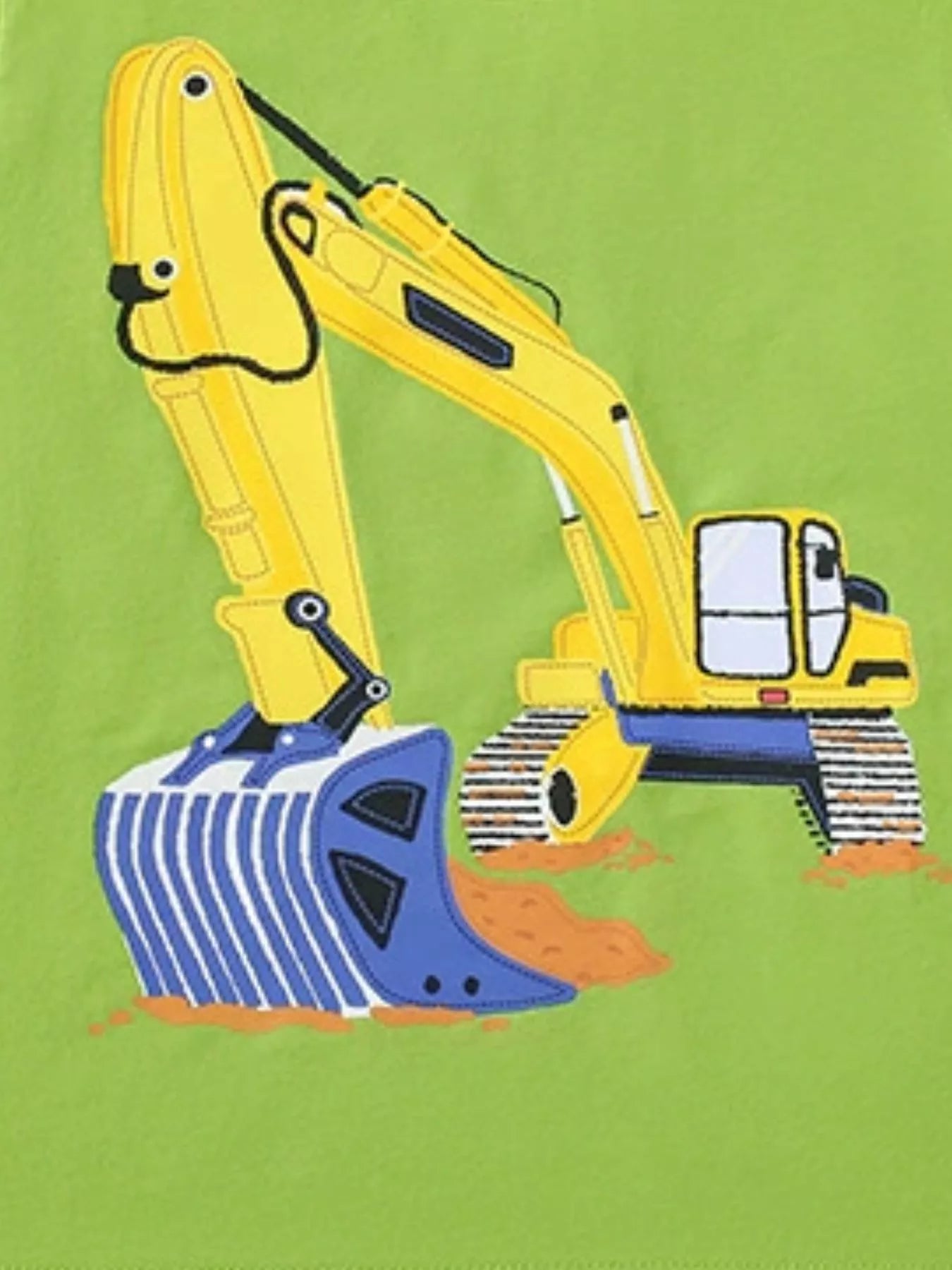 Children's Excavator Short Sleeve T-Shirt
