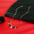 18K Gold-Plated Alloy Christmas Necklace