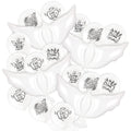 24pcs White Funeral Memorial Balloons with 4pcs White Dove Balloon Remembrance to Release in Sky for Happy Heavenly Birthday Anniversary Death In Memory of Life Funeral Party Supplies Decorations