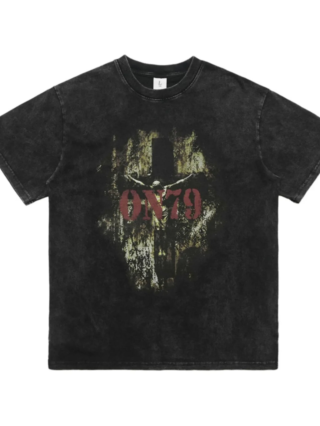 Men's Vintage Graphic Round Neck Oversized T-Shirt