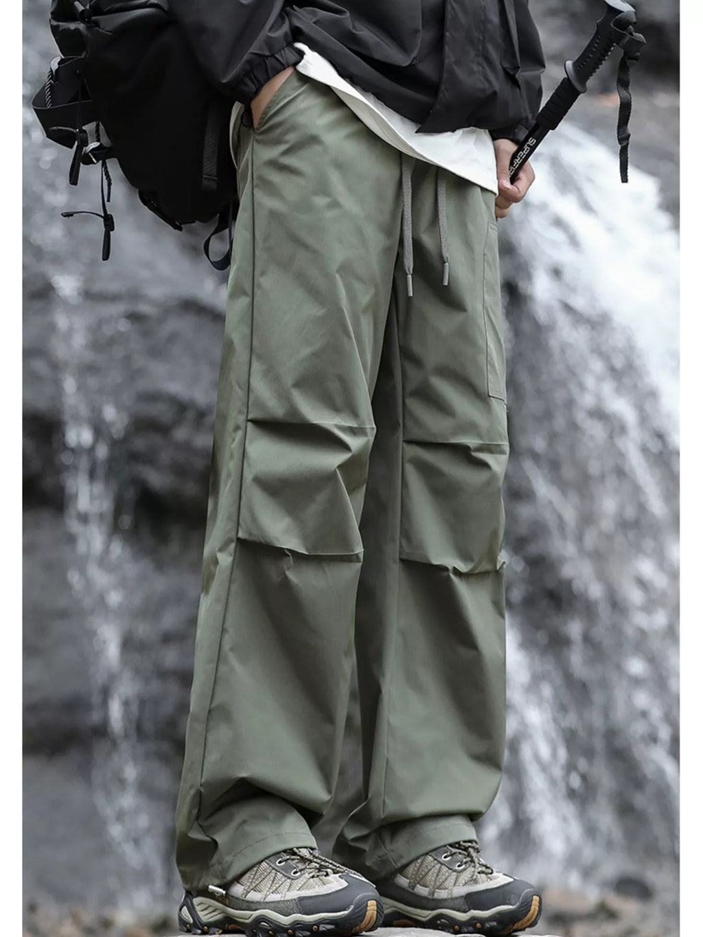 Men's Plus Size Loose Fit Multi-Pocket Cargo Pants