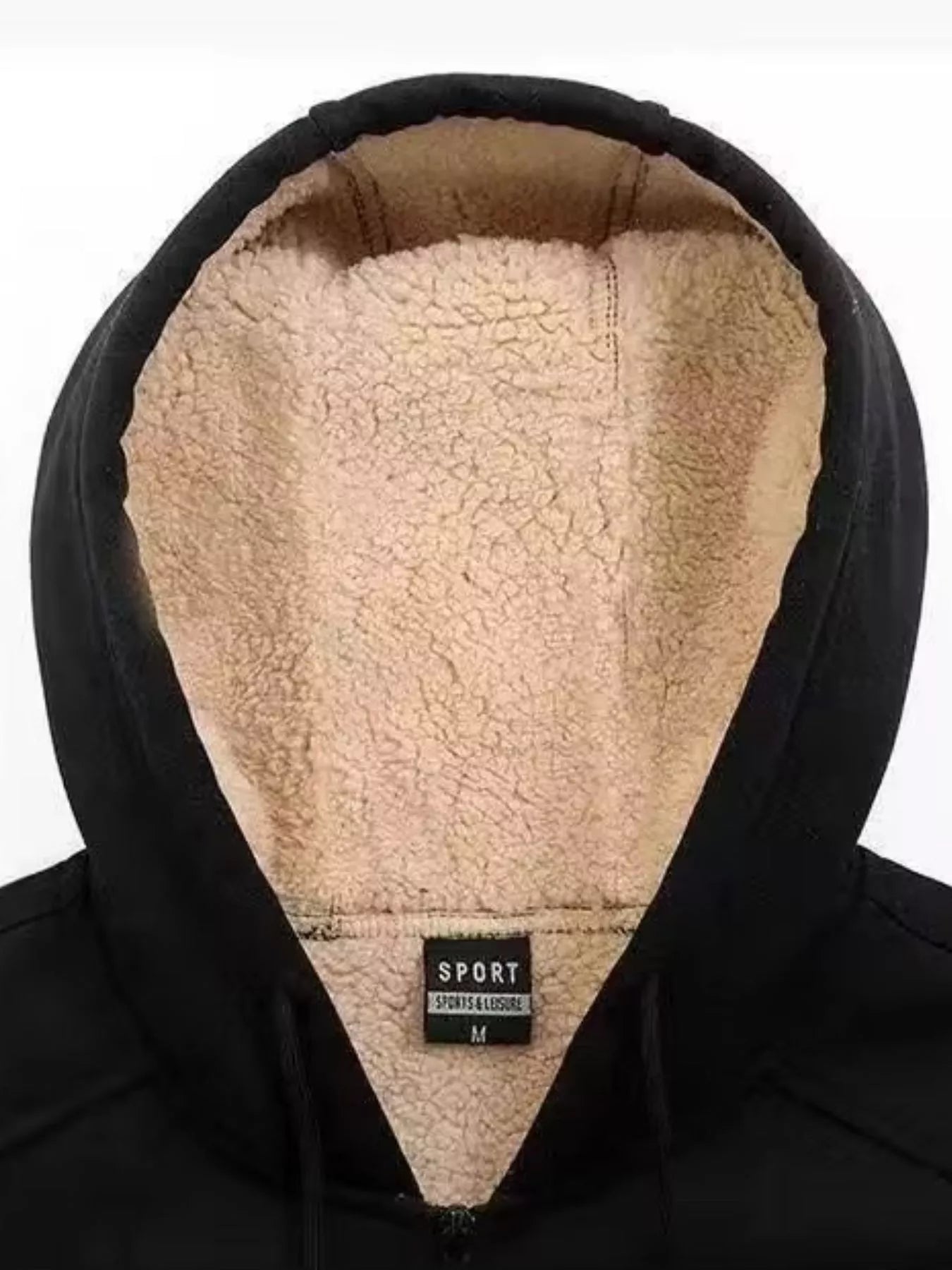 Men's Full Size Fleece Lined Zip-Up Hooded Outerwear Plus Size