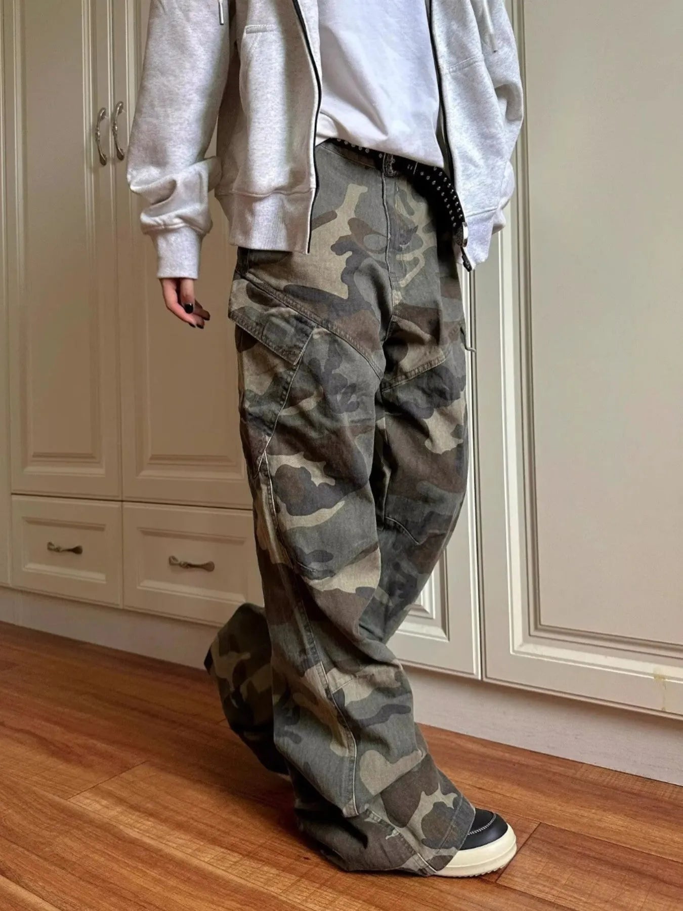 Men's Full Size Camouflage Cargo Jeans Plus Size