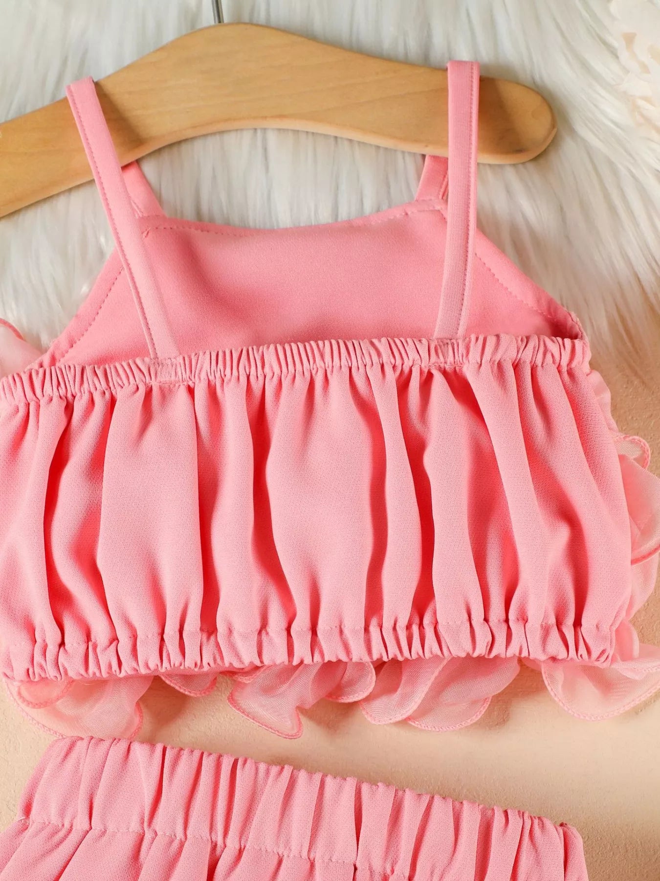 Children's Ruffled Trim Cami Top & Skirt Set