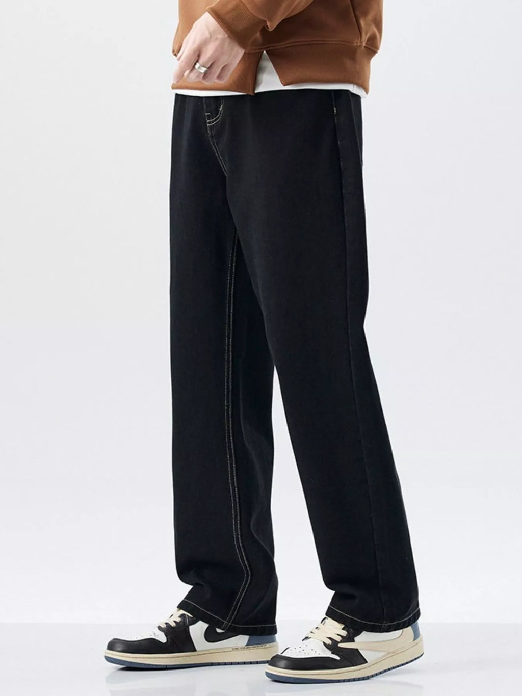 Men's Plus Size Wide Leg Jeans