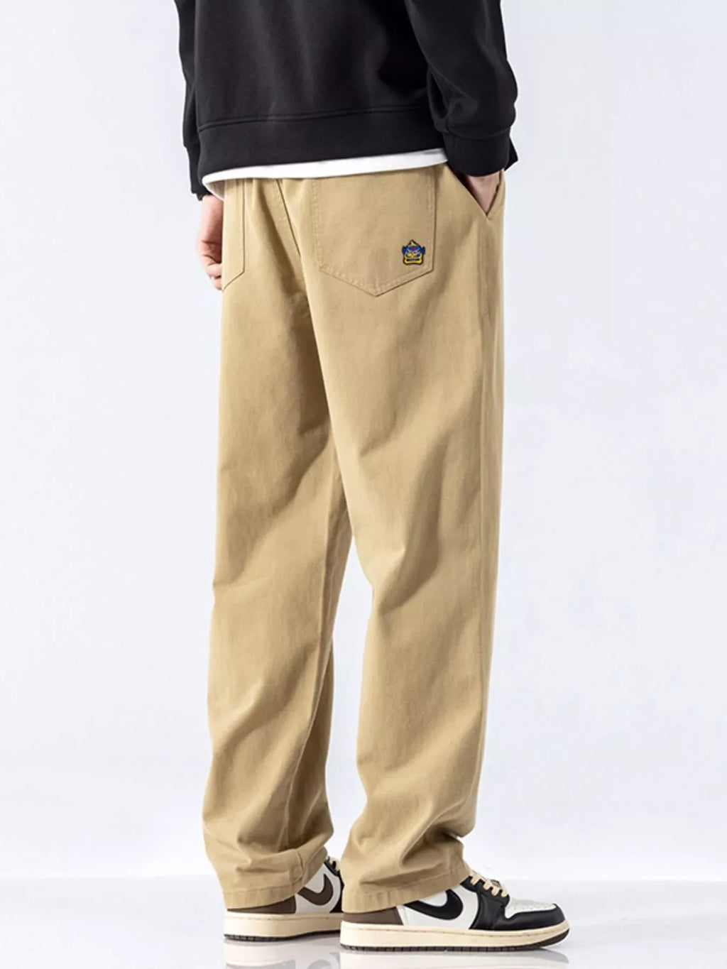 Men's Full Size Casual Loose-Fit Drawstring Pants Plus Size