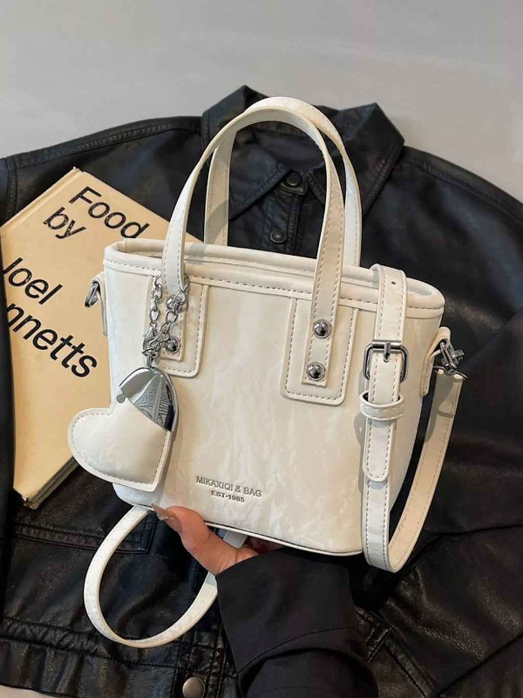 Heart Charm Crossbody Bag