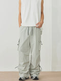 Men's Loose Fit Cargo Pants with Drawstring
