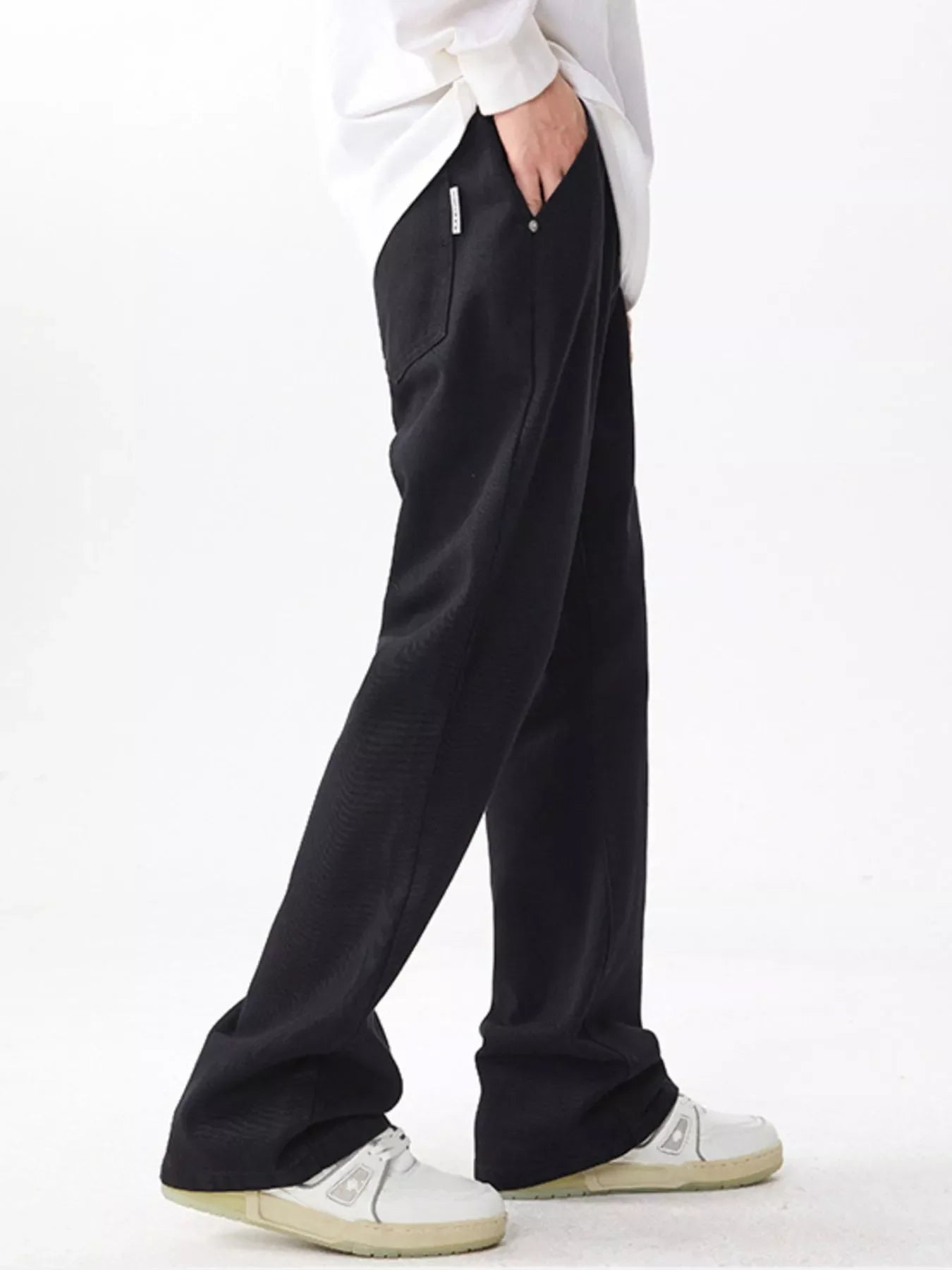 Men's Full Size Wash Wide Leg Relaxed Fit Jeans Plus Size