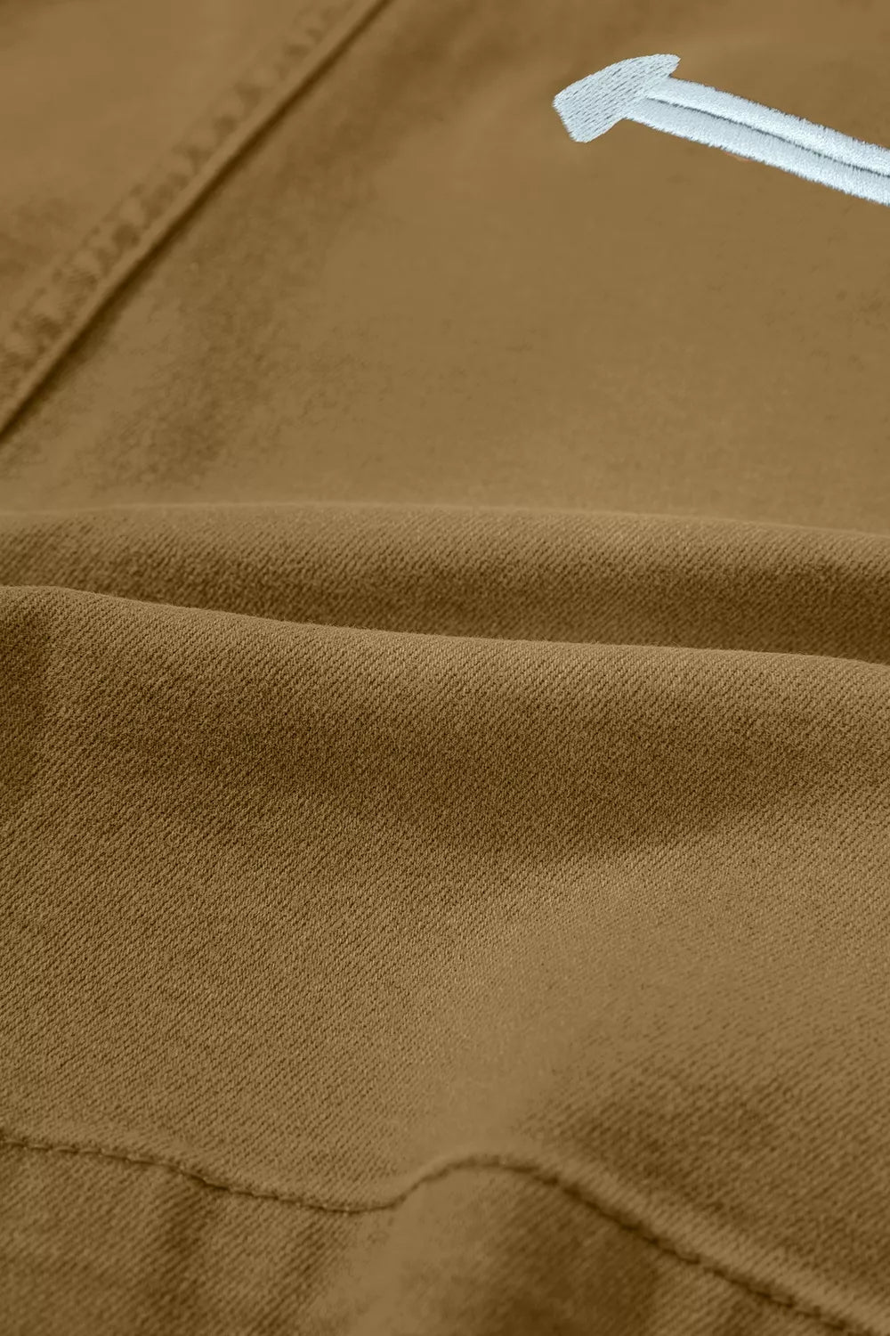Contrast Arrow Detail Western Denim Shorts