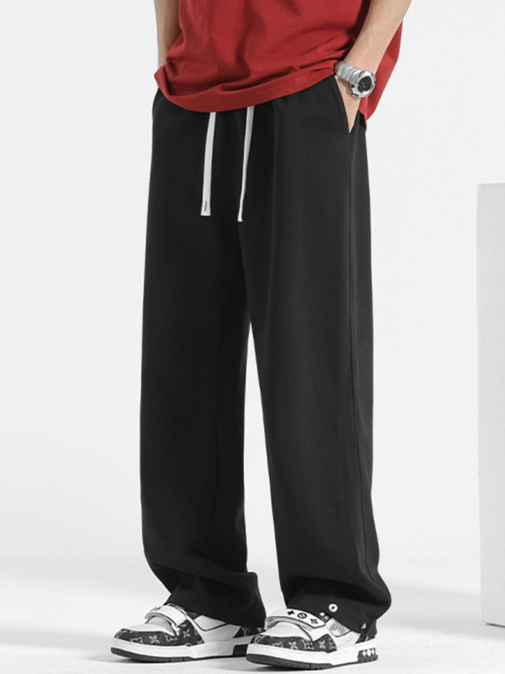 Men's Plus Size Relaxed Fit Drawstring Pants