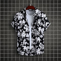 Men's Plus Size Printed Short Sleeve Casual Shirt