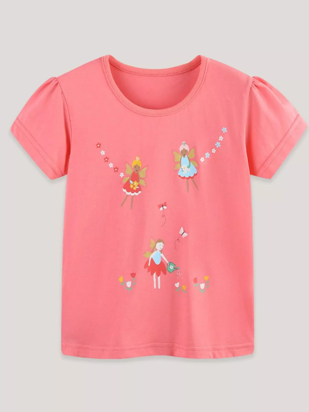 Children's Fairy Print Short Sleeve T-Shirt