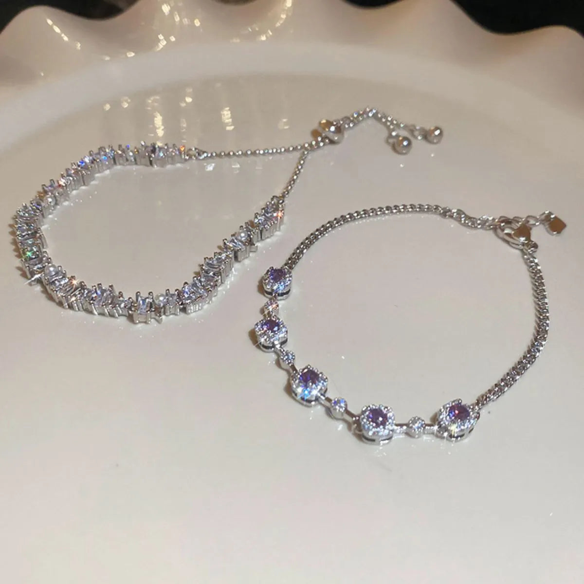 Copper Zircon Bracelet