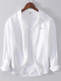 Men's Plus Size Button Up Long Sleeve Shirt