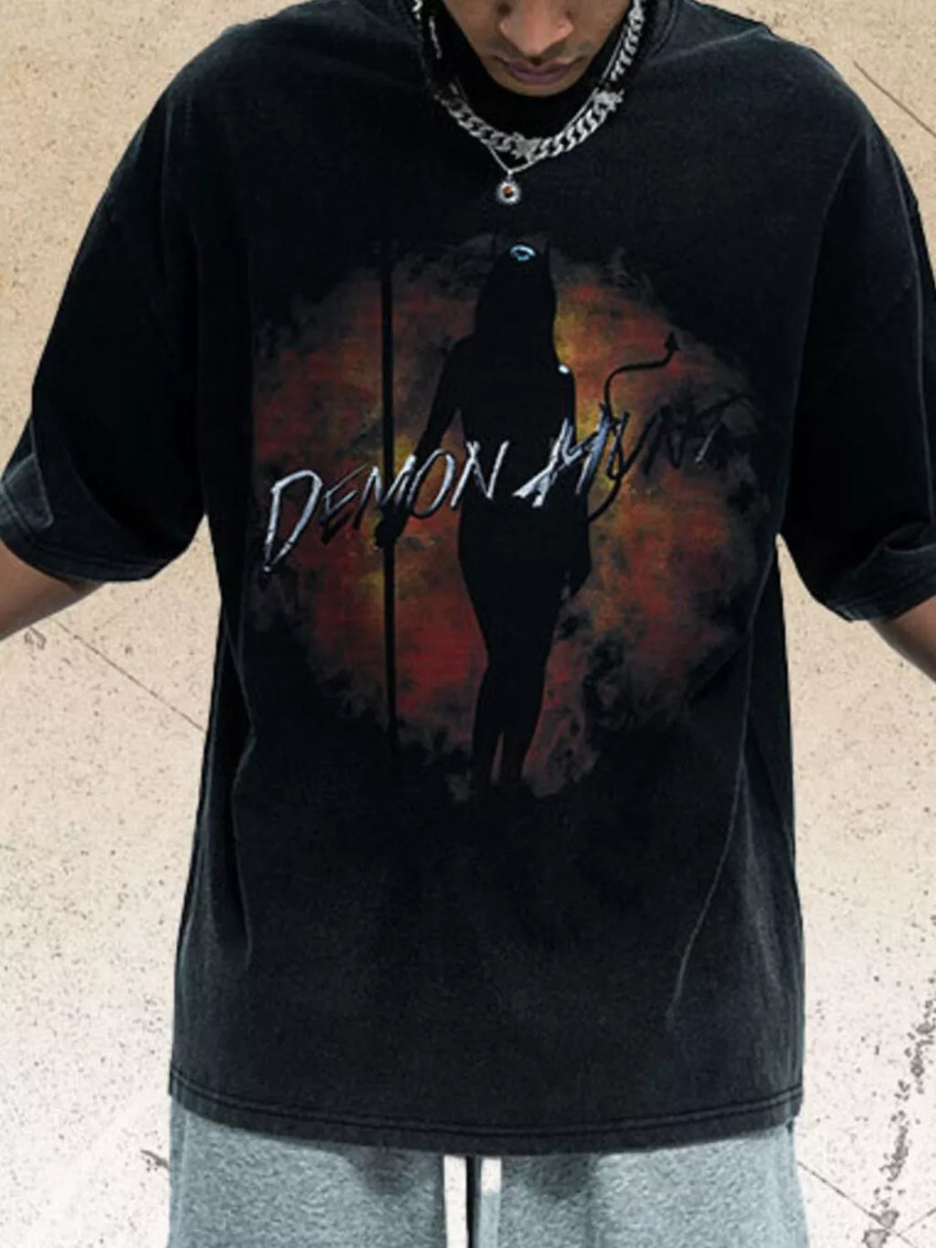 Men's Graphic Round Neck Half Sleeve T-Shirt