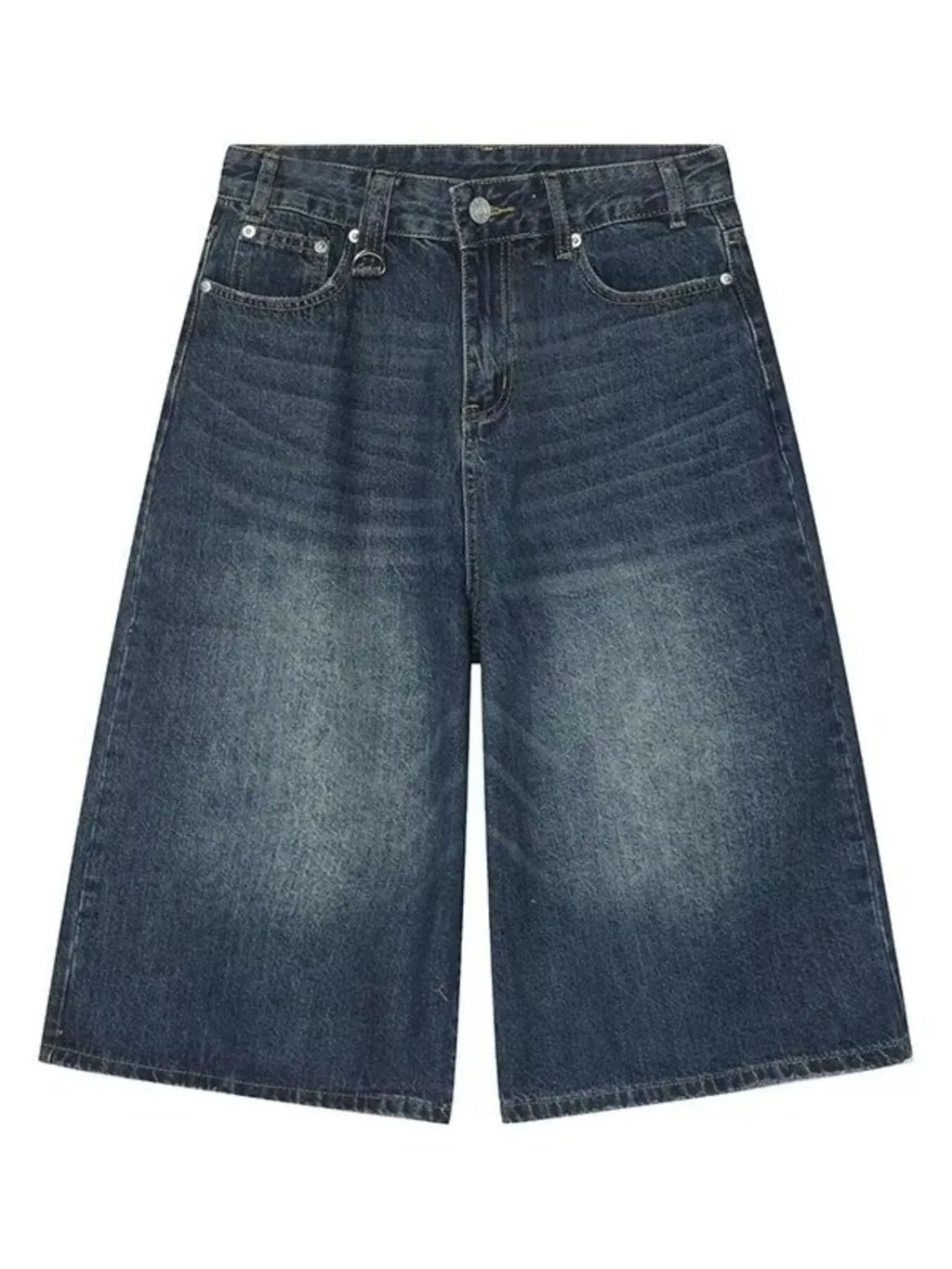 Men's Full Size Wide Leg Cropped Jeans Plus Size