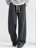 Men's Plus Size Loose Fit Drawstring Wide Leg Jeans