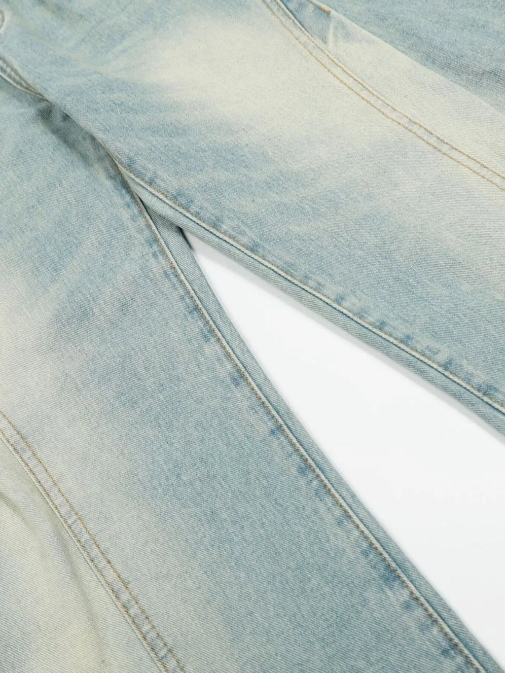 Men's Washed Wide Leg Jeans