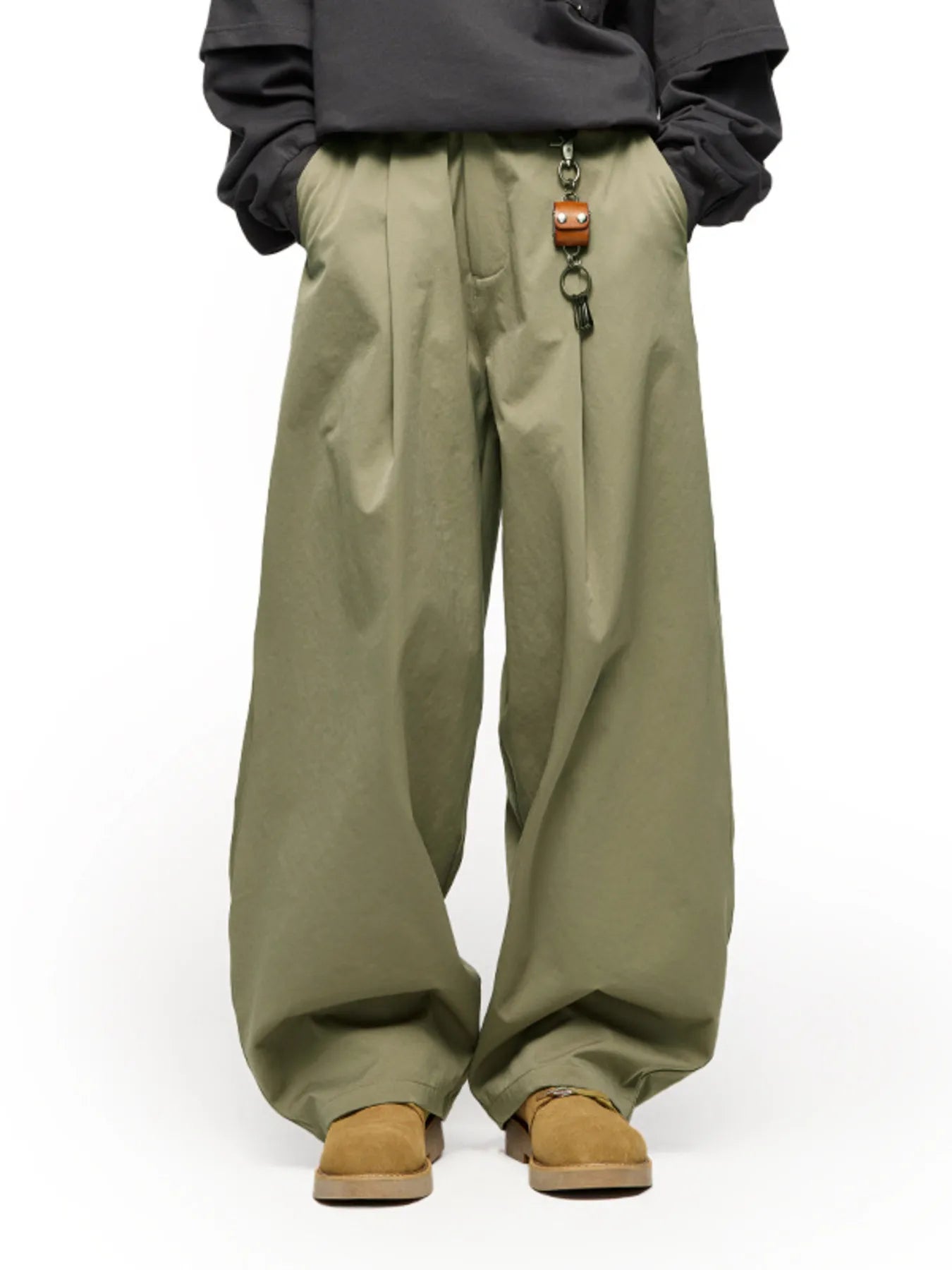 Men's Oversized Wide-Leg Pants