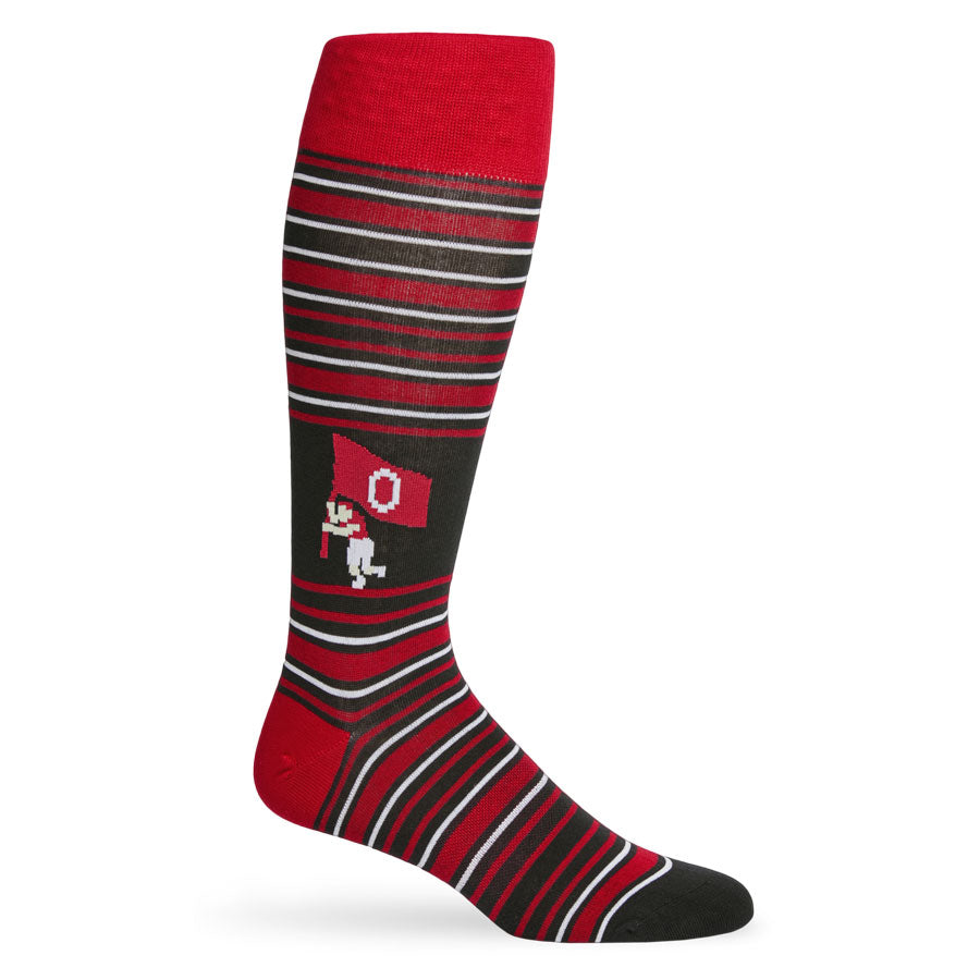 Crimson 8-Bit Maker Bayfield Dress Socks