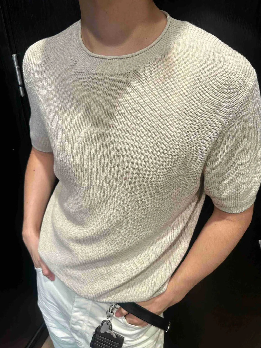 Men's Lightweight Knit Short Sleeve Knit Top