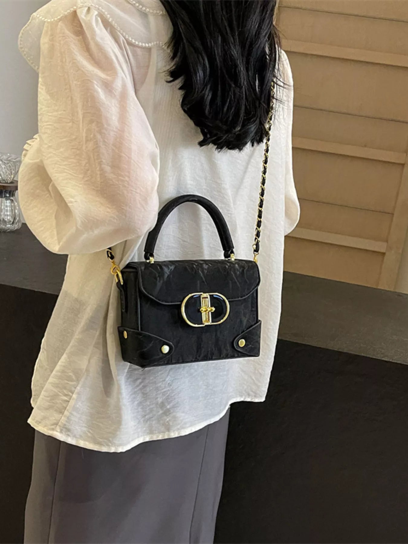 Top Handle Crossbody Bag