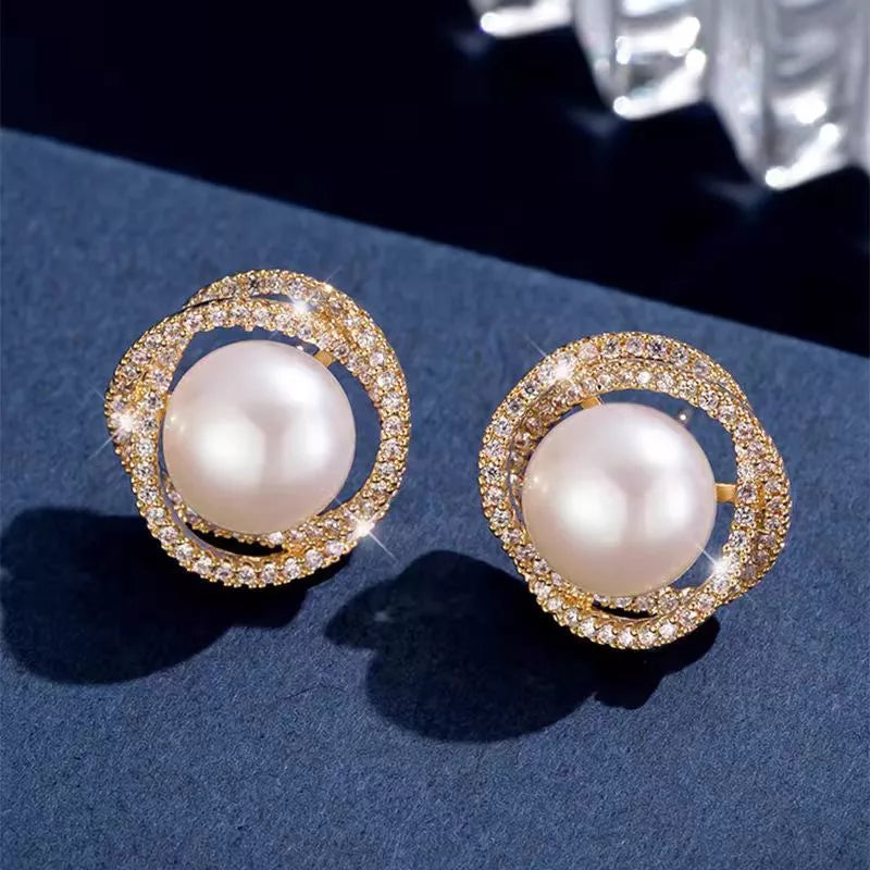 Pearl Stud Earrings