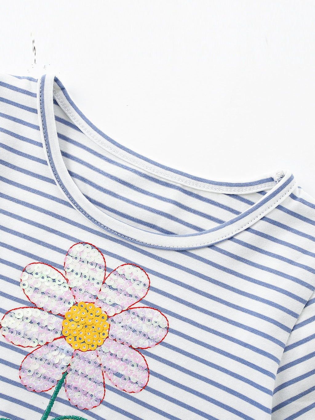 Children's Striped Flower Tulle Dress