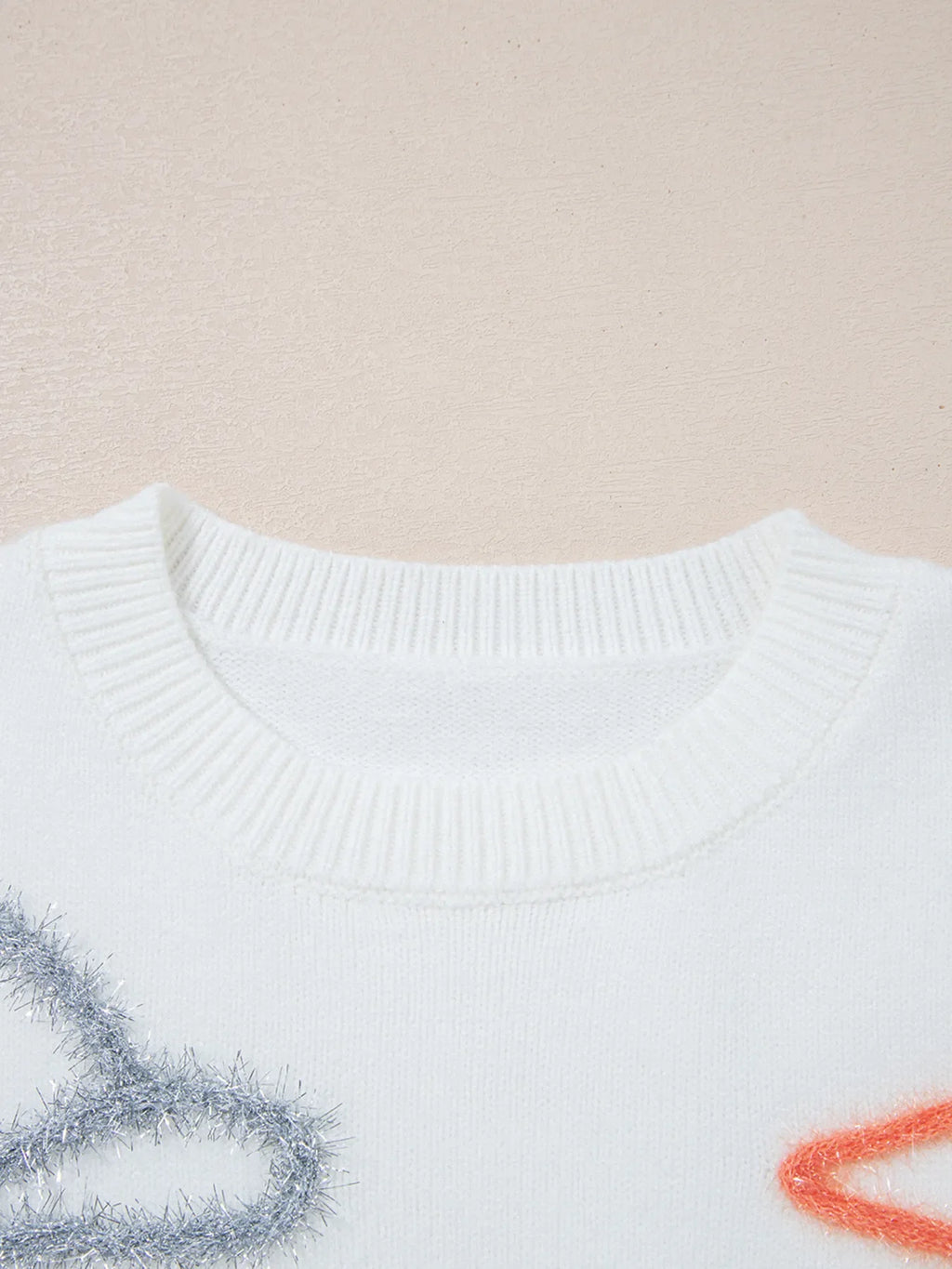 Western Boots Horseshoe Star Knit Crew Neck Sweater