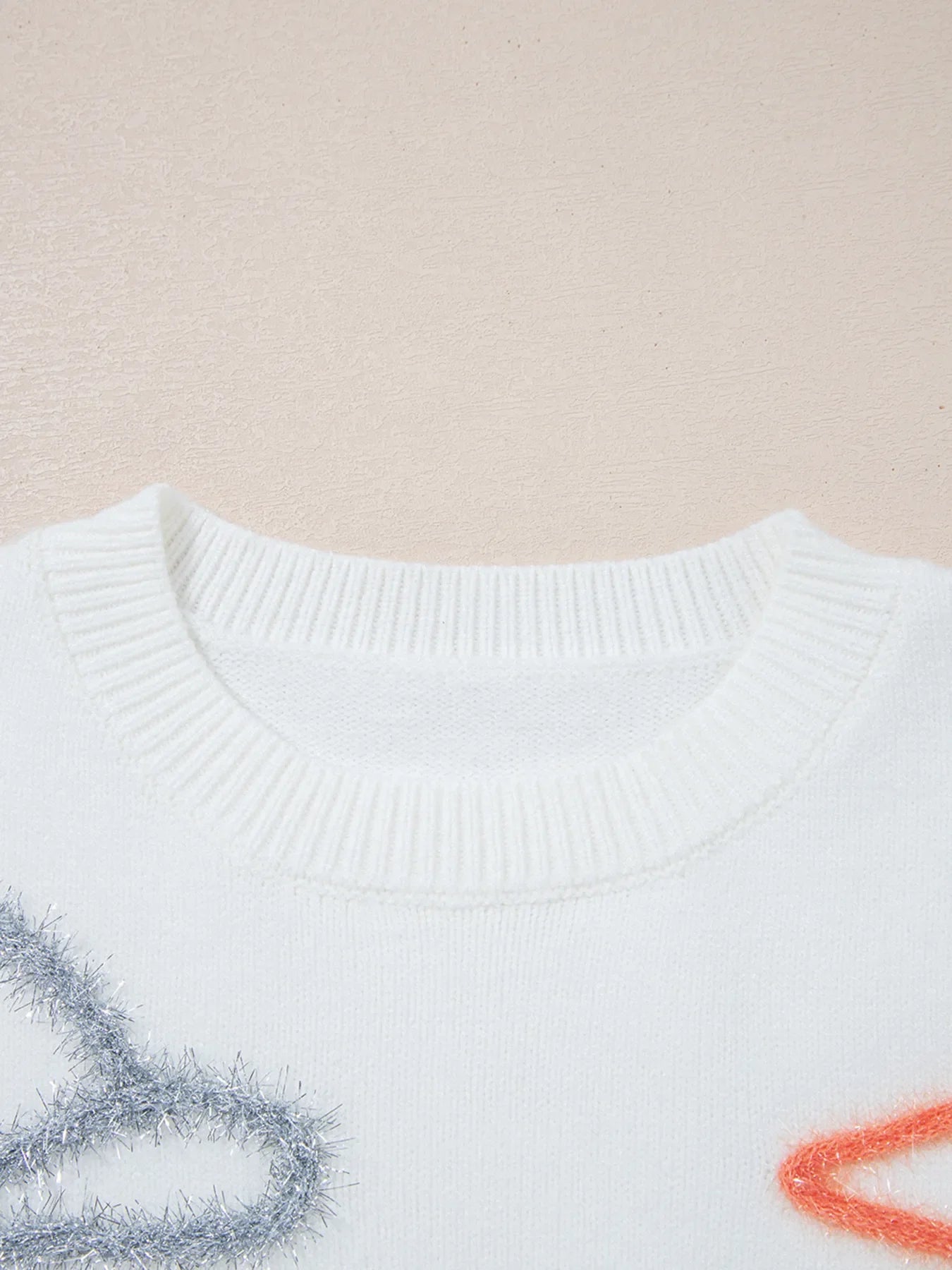 Western Boots Horseshoe Star Knit Crew Neck Sweater