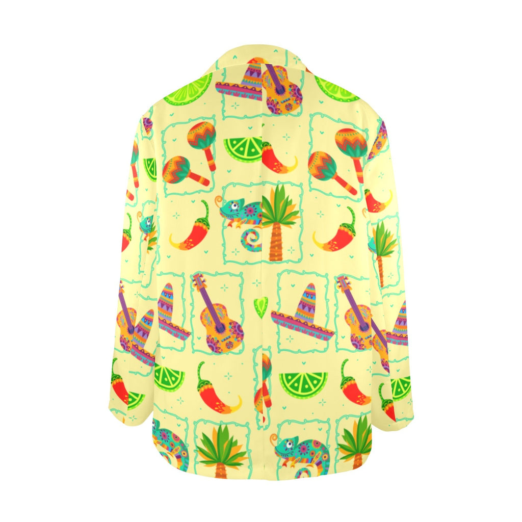 Baha Ranch Colores De Mexico Festival Blazer Women's Blazer
