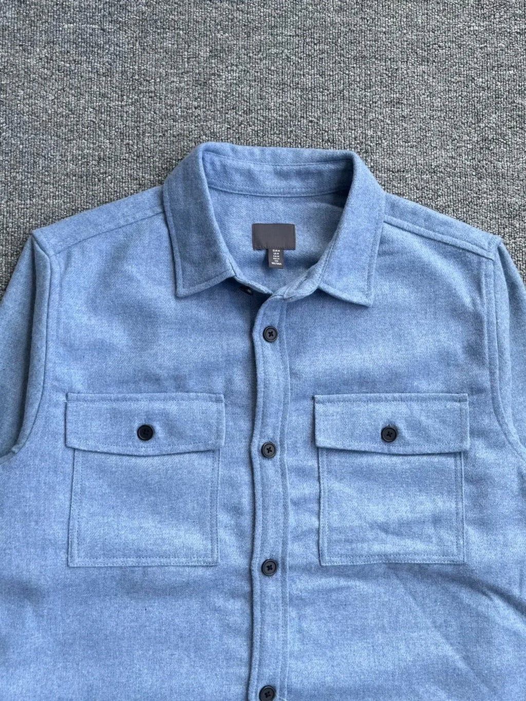 Men's Button Up Long Sleeve Shacket