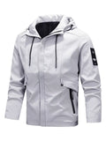 Men's Plus Size Casual Hooded Windproof Jacket