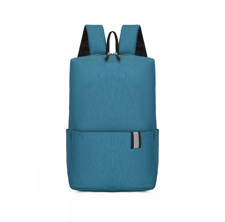 Solid Color Nylon Backpack Bag