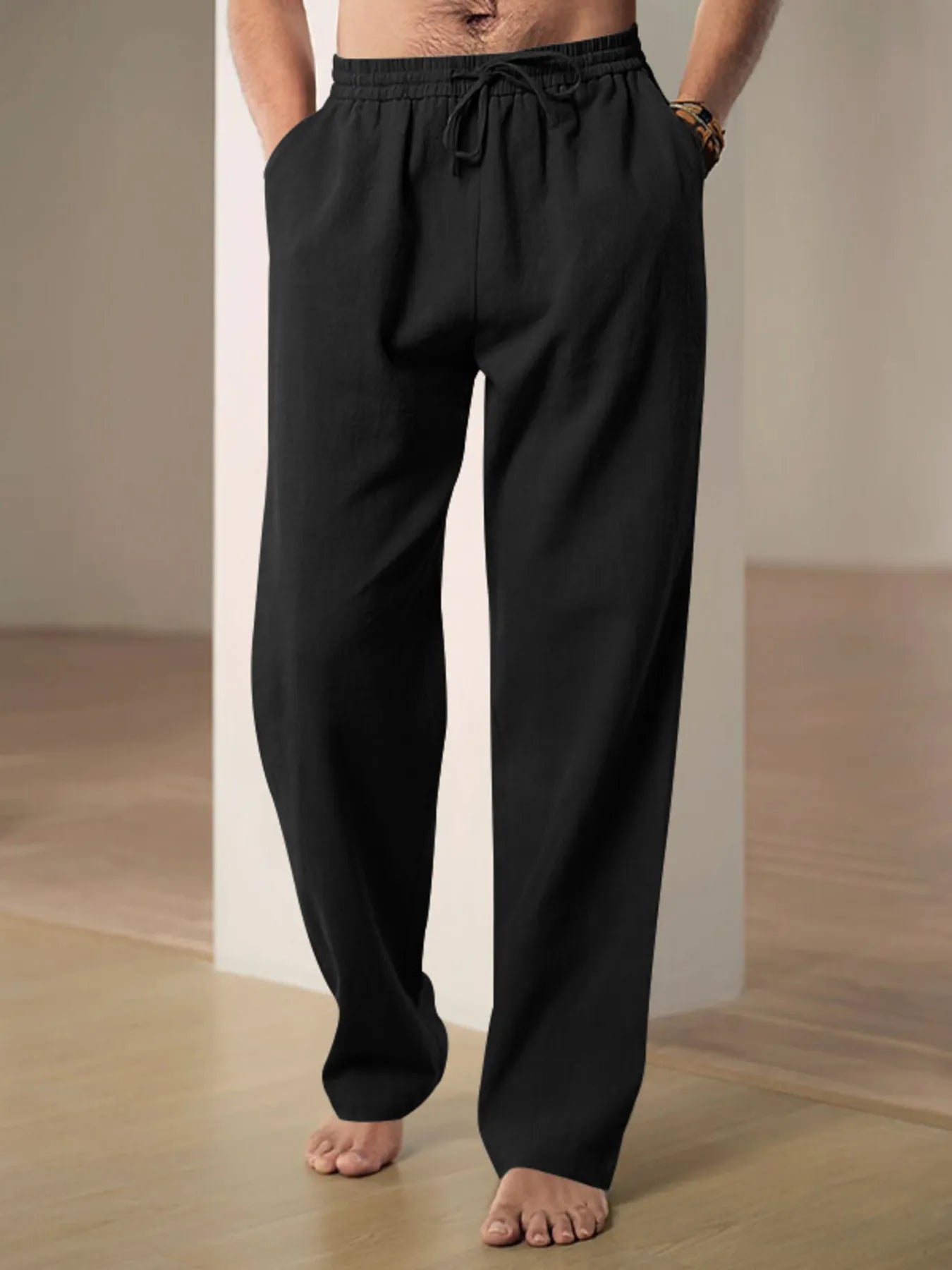 Men's Plus Size Drawstring Loose Fit Pants